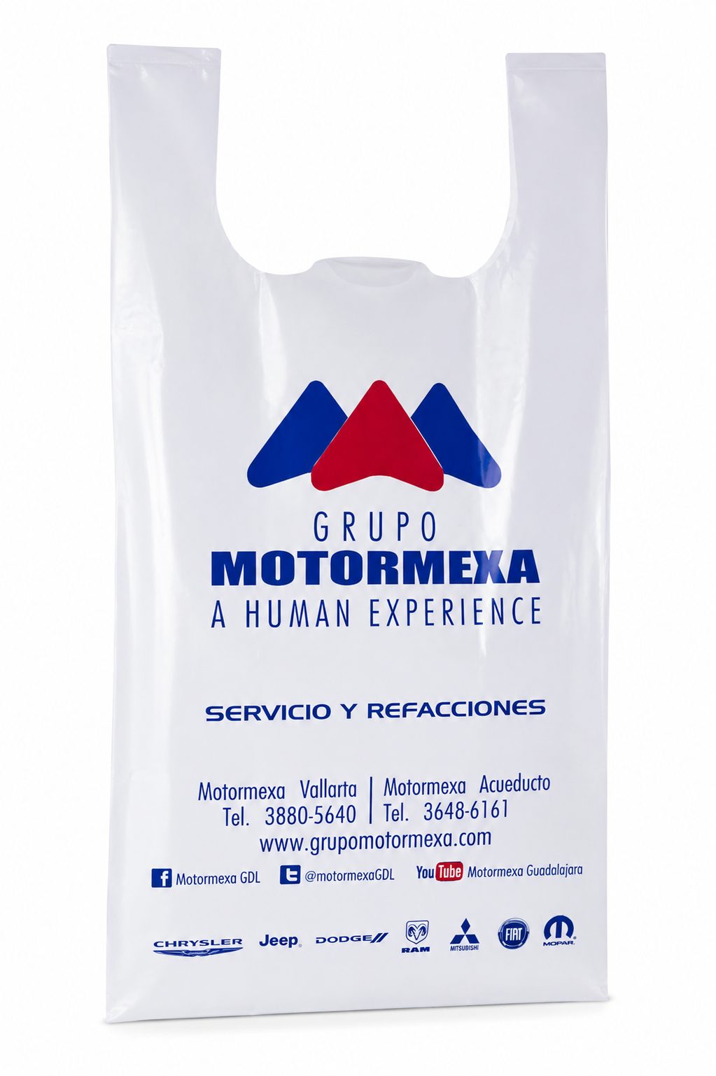 Detalle de bolsa tipo camiseta