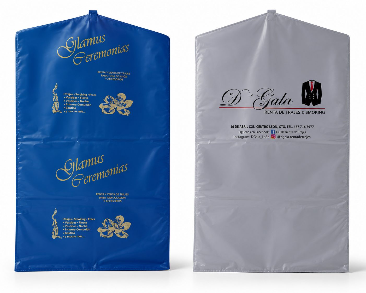 Bolsa cubre traje biodegradable