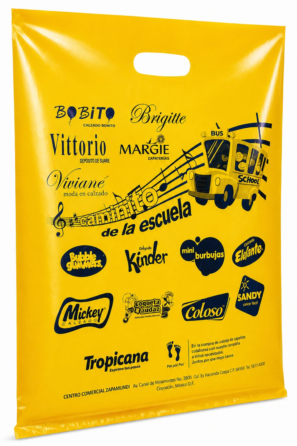 Bolsa tipo boutique con asa reforzada