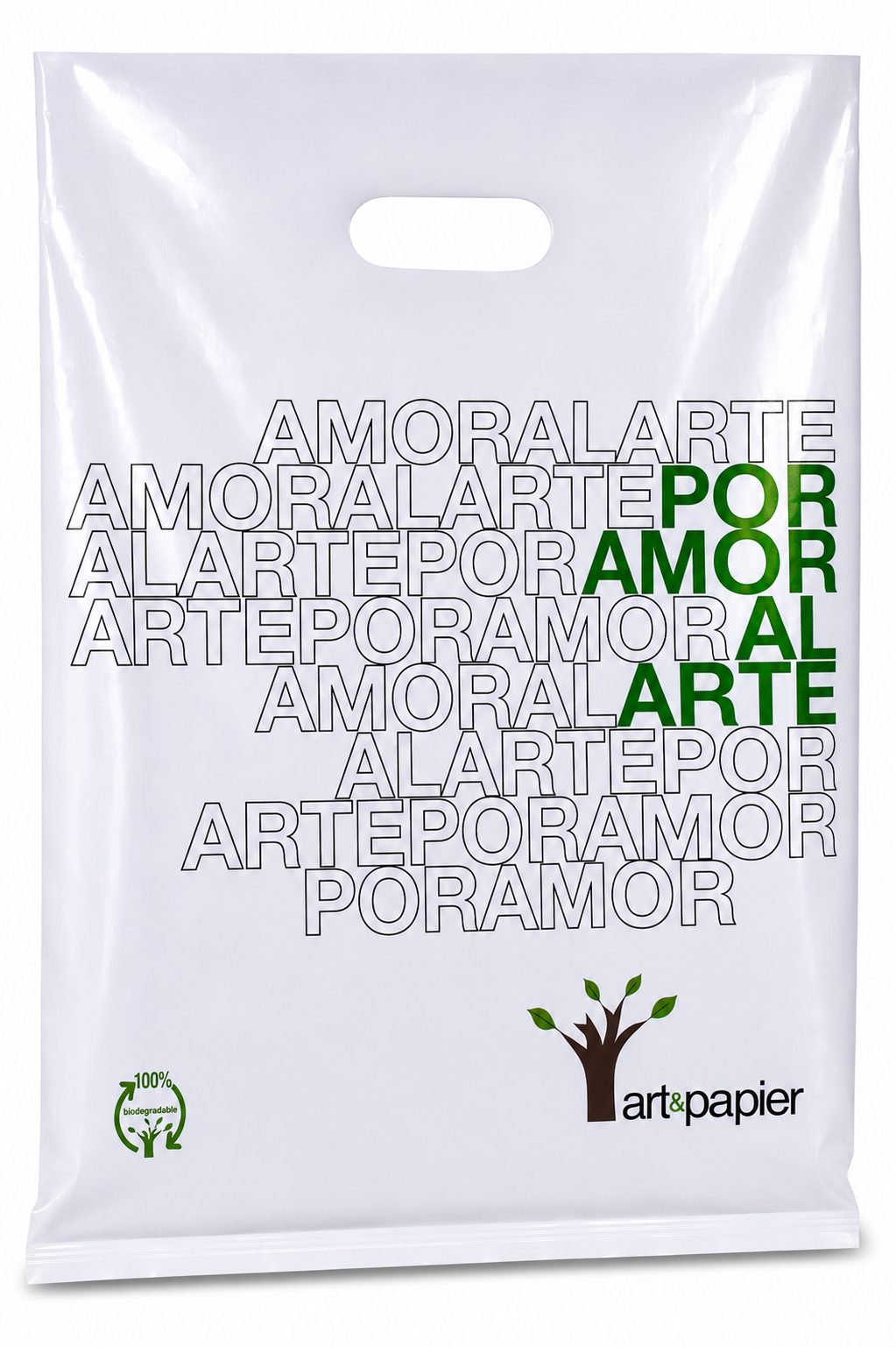Bolsas biodegradables impresas