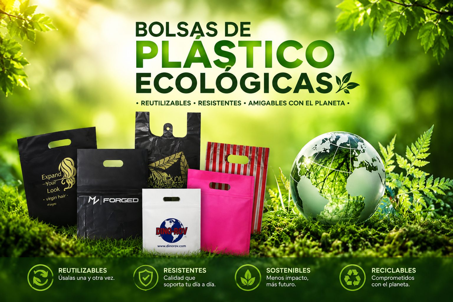 Bolsas de plástico ecológicas GDL